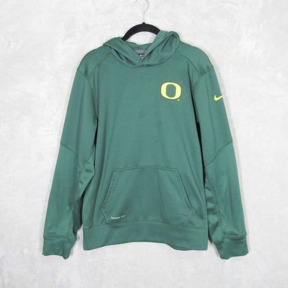 Nike Other - Nike Oregon Ducks Sweatshirt Therma-FIT Green Hoodie Youth XL NCAA College Logo